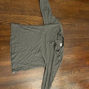 Rag & Bone Mens Henley - Gray